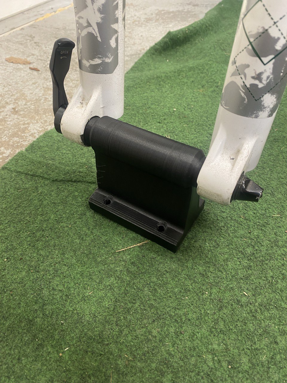 polkupyörän kuljetusteline läpiakselista